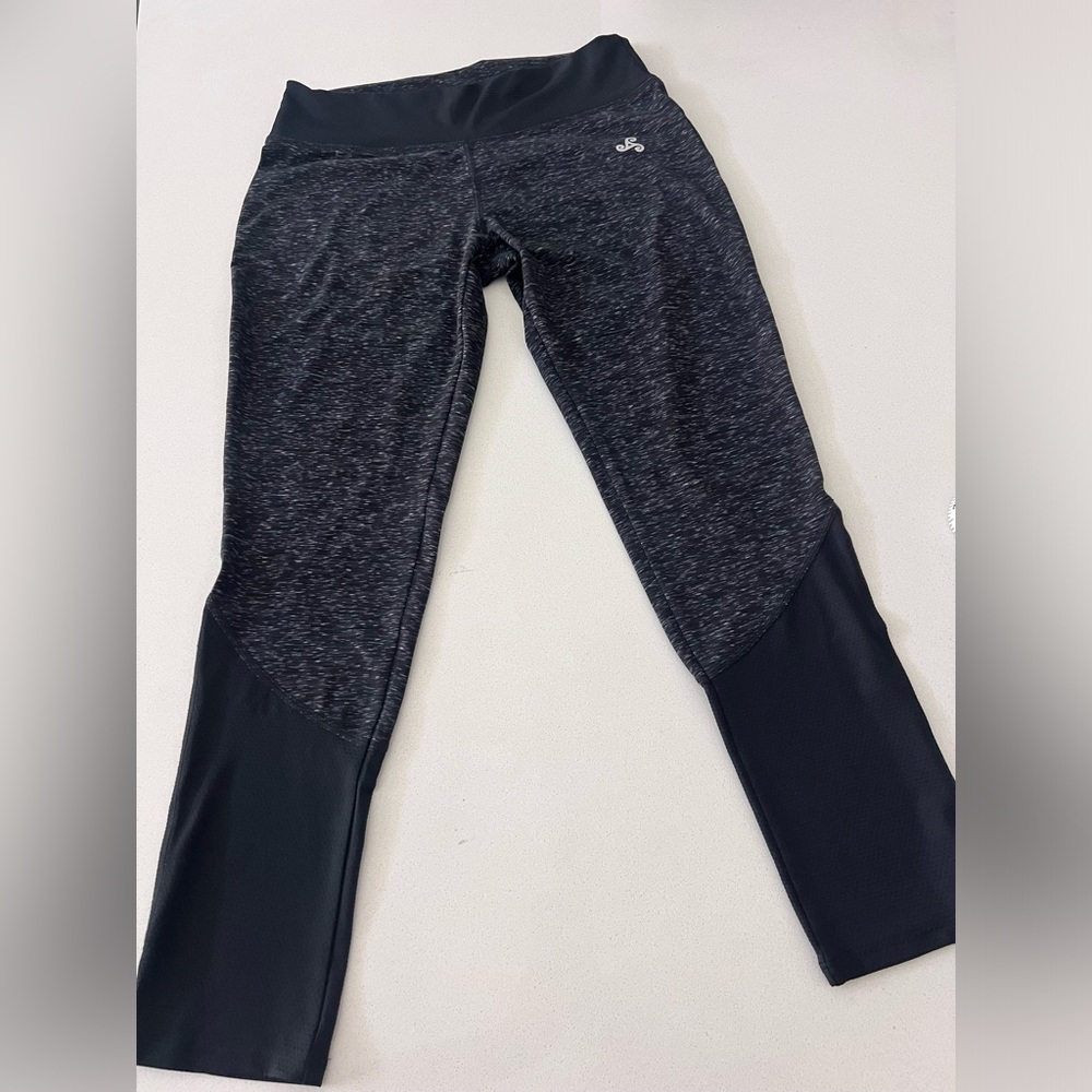 BIZA‎ Black gray leggings workout athletic pants women's medium